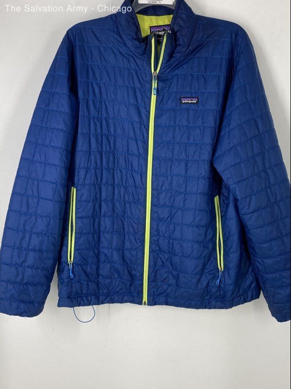 Patagonia Mens Blue Long Sleeve Full-Zip Casual Quilted Jacket Size XXL