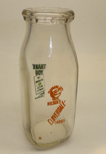 Vintage Nelson’s Cloverdale Farms Half Pint Bottle, Traverse City, Mich