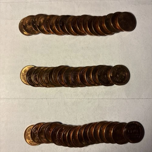 1955-S WHEAT Cents Roll Of 50 Coins Beautiful ConditionSee Pictures#1