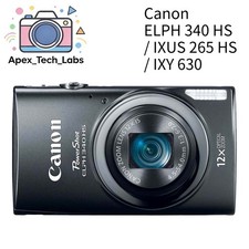 Canon PowerShot ELPH 340 HS/ IXUS 265 HS / IXY 630 Digital Camera 16.0 MP Black