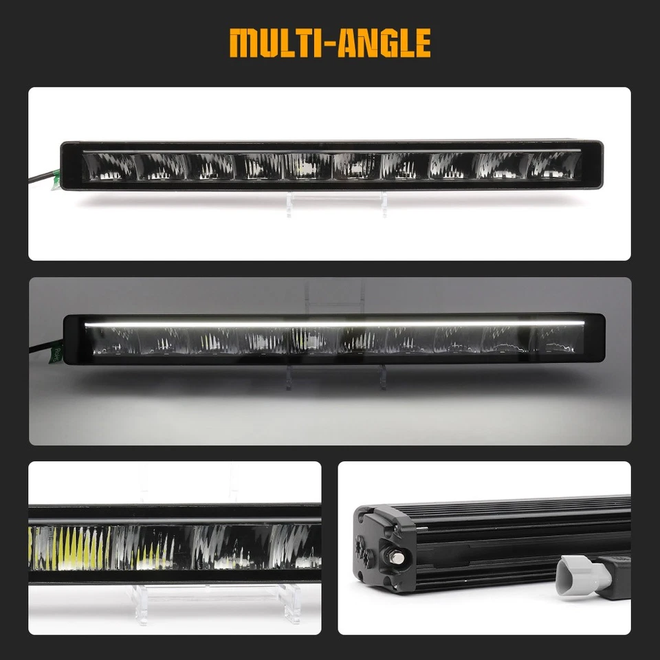 Colight Black Magic LED Double Light Bar Kit 12-52" 12V 24V Offroad Driving Beam - Image 2 of 4