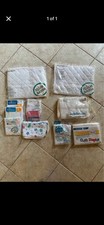 vintage 90s baby washcloths, cloth diapers  quilted crib pads - see description