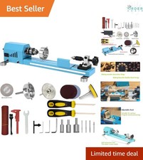 Mini Woodworking Lathe Machinist Kit Multi-Purpose Bench Tool for Hobby DIY C...
