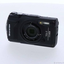 OM SYSTEM Tough TG-7 Rugged Waterproof Digital Camera Black Compact H0621