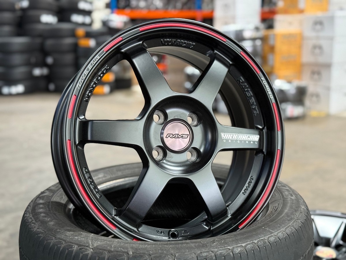 NEW 16x7 NK PERFORMANCE TE37 BLACK (4 wheel) 4x100 Fit HONDA