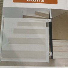 Retractable Baby Gate for Stairs Doorways, 33" Tall Extends to 55" Wide, Mesh