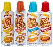 Nabisco Kraft Easy Cheese American/Sharp Cheddar/Cheddar n Bacon- *PICK ONE CAN*