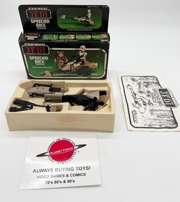 1983 Speeder Bike Complete w/ Box & Insert Vintage Star Wars Kenner Vehicle #2