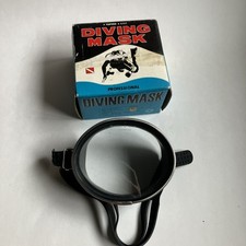 Vintage Tempered Glass Dive Mask Snorkeling Diving Goggles w/ Box  Japan Made