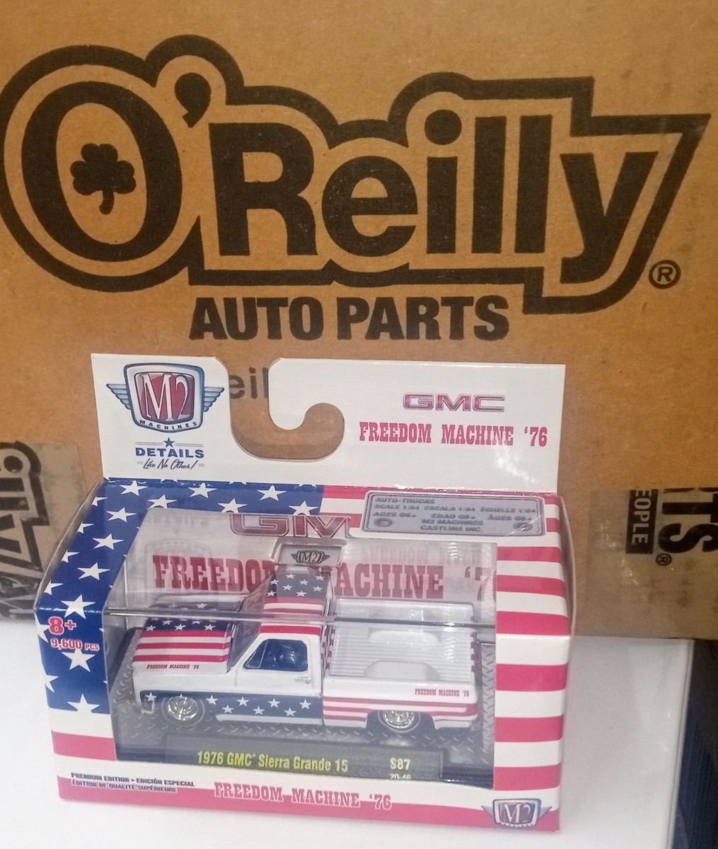 M2 Machines O'Reilly's EXCLUSIVE FREEDOM MACHINE s87 76 GMC Sierra