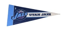 Utah Jazz Mini Pennant 4”x9" NBA Wall Felt Flag Basketball Older Version -USED