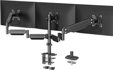 Triple Monitor Mount for Most 17 to 32 Inch Screens,Gas Springs Adjustment Tripl