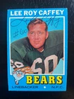 Lee Roy Caffey Autographed  1971 Topps Football Card #203 Packers Died 1994