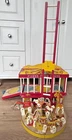 Vintage 1960's Wooden Fisher Price Circus Animal Wagon Train~Pull Toy 900