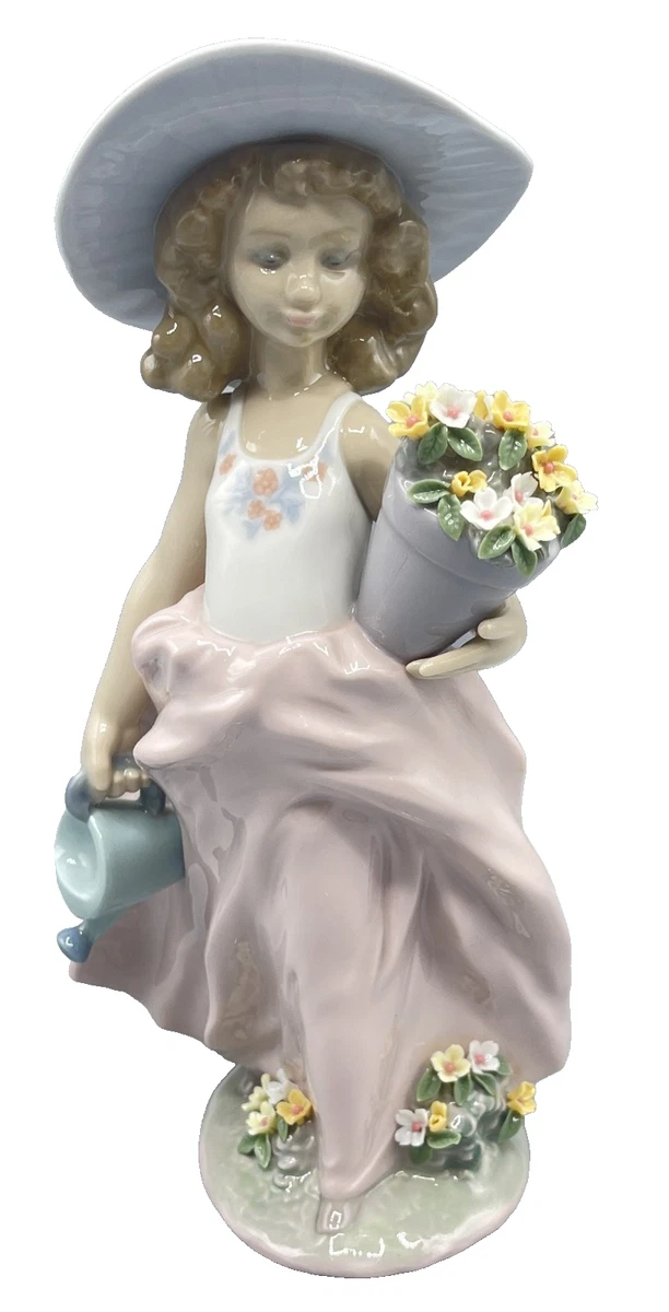 Lladró Girl With Flower Basket for sale | eBay
