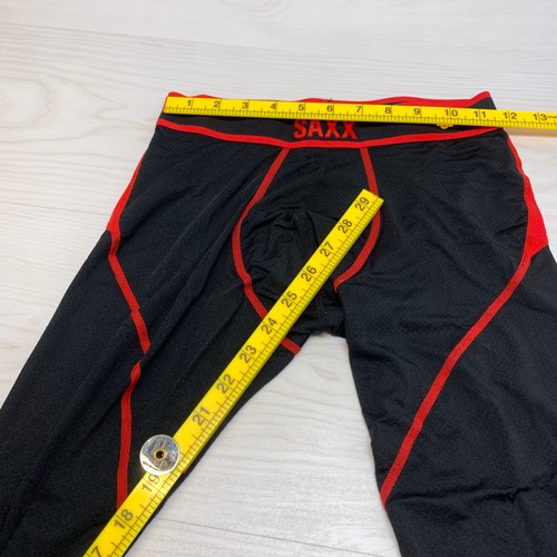 Saxx Kinetic Light-Compression Support Mesh Tights Men's Size S 30-32 Black - Picture 8 of 10
