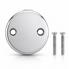 SUPPLYGIANT Overflow Faceplate for Tub 2 Hole Bathtub Faceplate with Matching Sc