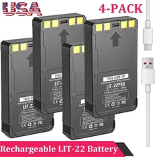 4-PACK New Rechargeable LIT-22 Battery For Trail Camera Flex-M Flex G-36 Replace