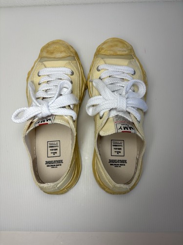 Zapatos Maison Mihara Yasuhiro MMY TALLA 43 US 10 Amarillo Peterson23 OG Suela Tenis - Imagen 6 de 10