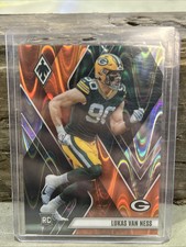 2023 Panini Phoenix - Rookies Orange Seismic #146 Lukas Van Ness /99 (RC)