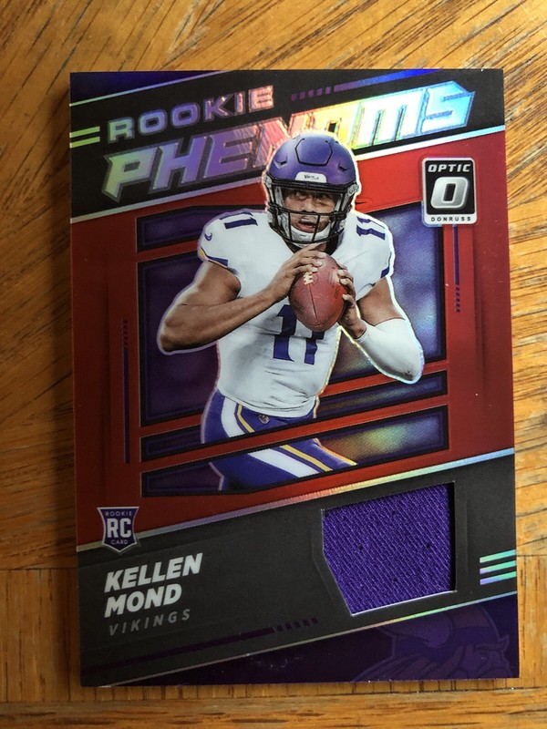 2021 donruss optic prizm Phenoms patch Kellen Mond RC #RP-21 Minnesota Vikings