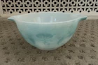 PYREX Cinderella HOT AIR BALLOONS Turquoise Bowl 444  Vintage 1950s
