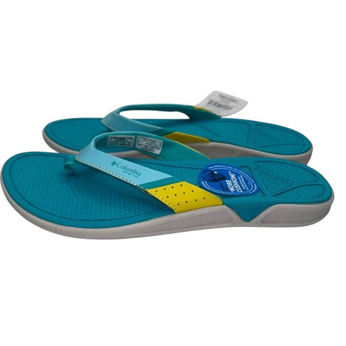 Columbia Rostra PFG Shoes Womens Size 7 Blue Flip Flop Sandals Comfort Beach - Picture 13 of 24