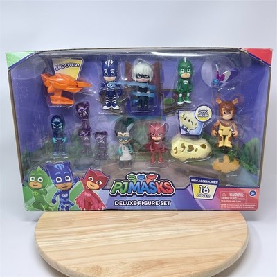 NEW 2019 Just Play PJ Masks Deluxe Figure Set 16-Piece Figures & Accessories