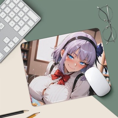 Dagashi Kashi Keyboard Mice Mat Desk Pad Game Playmat 9.8x11.8inch