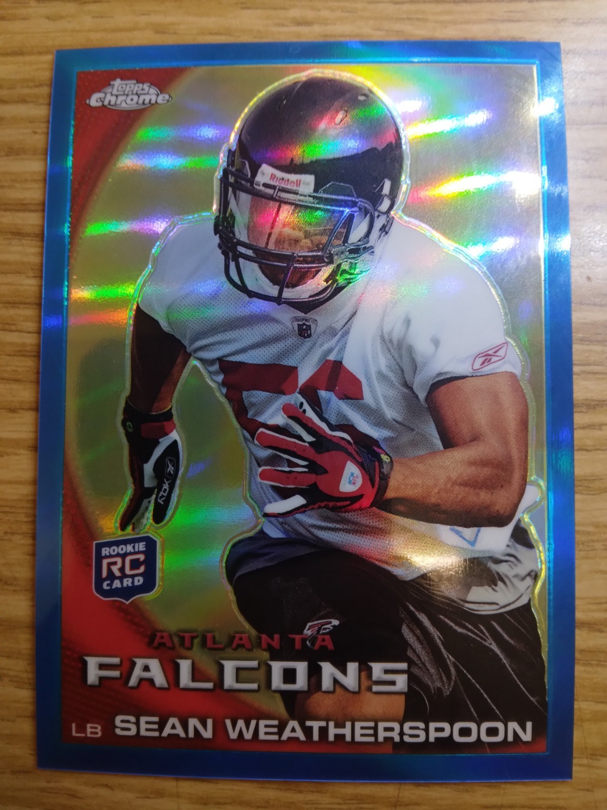 Sean Weatherspoon Topps Chrome #C171 Blue Refractor