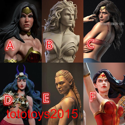 1:6 1:12 1:18 Wonder Woman girl head Sculpt For 12'' 6'' 3.75''Action Figure Body