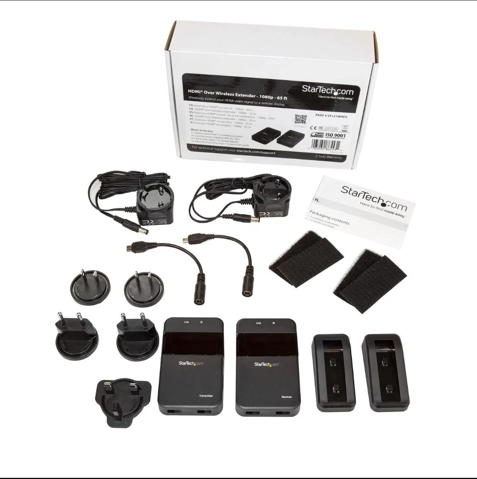 Extensor inalámbrico HDMI StarTech.com 65 pies 20 m 1080p ST121WHDS Foto 2 de 4