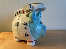 King Max NASA Astronaut Pig Design Coin Piggy Bank KMZ Gifts Space Shuttle Logo