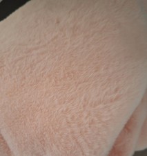 Viscose plush, faux fur, pink, 50 x 90 cm, for colourful teddies, plushies and more