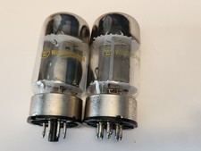 Vintage Westinghouse GE General Electric USA 6550A Tubes Pair X2 Maxi Tested