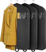 Garment Bags for Hanging Clothes 3-Pack - Travel Suit Closet Covers for Men a...