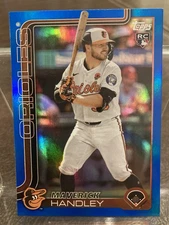 2025 Topps Update Maverick Handley   Rookie RC Blue Foil #/150 Orioles #US274