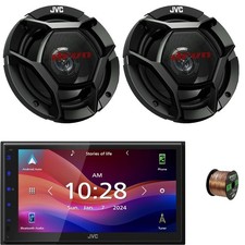 JVC Bluetooth Digital Media Stereo Receiver, 2x 6.75" 300W Speakers  Wire