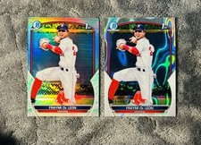 Fraymi De Leon 2023 Bowman 1st Lava Refractor SP /399 & 1st Lunar Glow Refractor