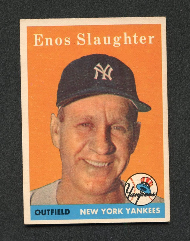 1958 Topps - Enos Slaughter #142 VGEX+