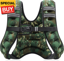 Weighted Vest, 6Lb/8Lb/12Lb/16Lb/20Lb/25Lb/30Lb Weight Vest for Men Women with S