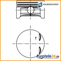 Kolben Kolbenschmidt 40383600 FüR Opel Astra G Cc Agila (A)