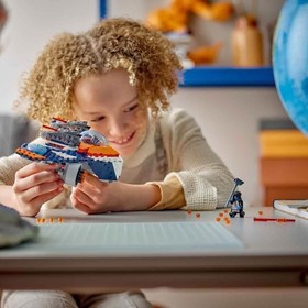 LEGO Marvel Rocket&rsquo;s Warbird vs. Ronan, Buildable Super Hero Spaceship Toy for K