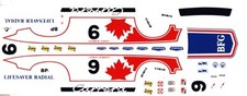  9 B.F. Goodrich 1973 Porsche 911 RS 1/64th HO Scale Slot Car Waterslide Decals