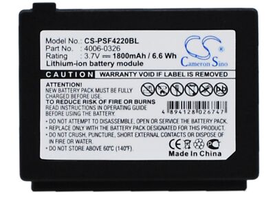 Battery for PSC Falcon 4220 Datalogic 4220 C45 Falcon 4220  PSC 4220-1011R 3.7V