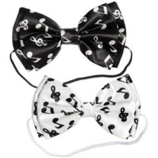 Musical Notes Bow Ties 4 Pack 3" x 5" Costume Accessory Music Band Wearables