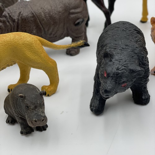 Lot of Vintage Plastic Rubber Zoo Animals 90s Hong Kong China Schleich Safari - Picture 3 of 12