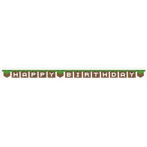 Minecraft Video Game Gamer Birthday Party Supplies Happy Birthday