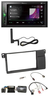 Pioneer MP3 DAB Steering Wheel 2DIN Bluetooth Car Stereo for BMW 3 Series E46 00-06 Quadlock