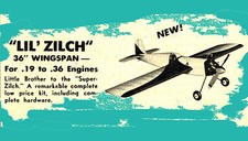 Model Airplane Plans UC : Berkeley Lil' Zilch 36" Stunt for .19-.36 1948 